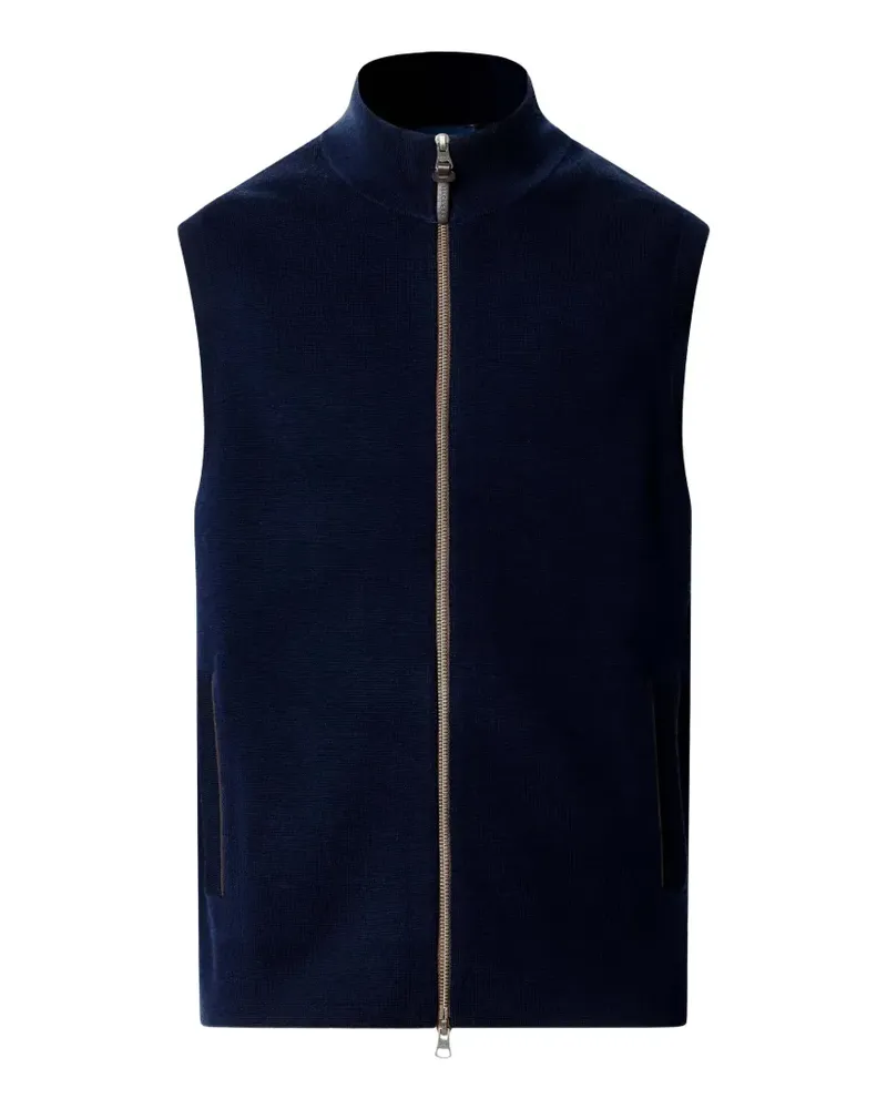 Hackett Weste aus Wolle - Blau Blau