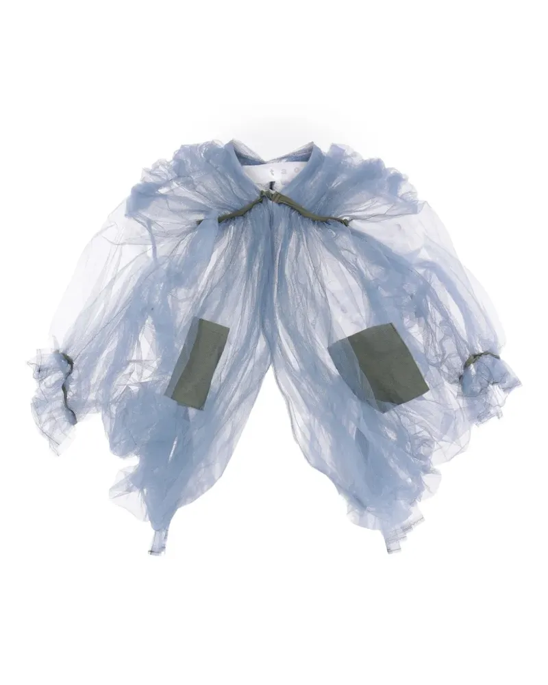 Comme des Garçons Top mit Rüschen - Blau Blau