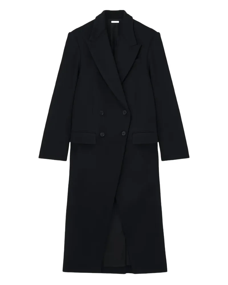 Alexander McQueen Doppelreihiger Mantel mit Klappentasche - Schwarz Schwarz