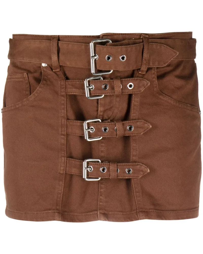 Blumarine Minirock mit Gürtel - Braun Braun