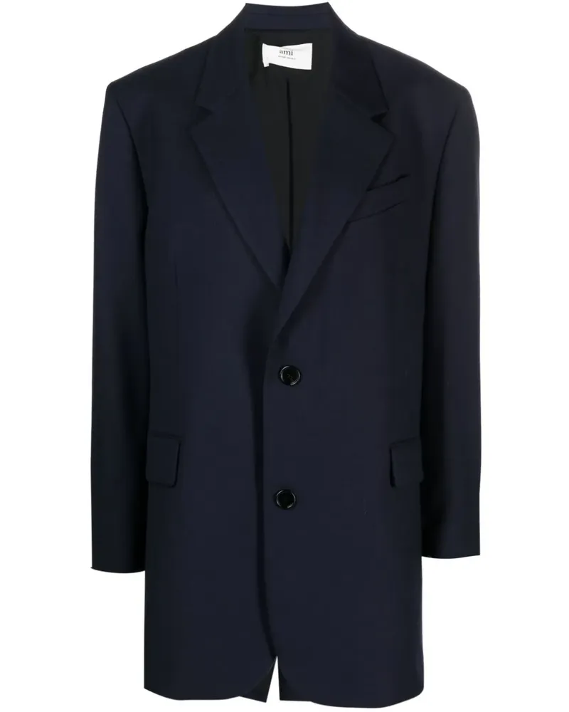 AMI Paris Blazer mit fallendem Revers - Blau Blau
