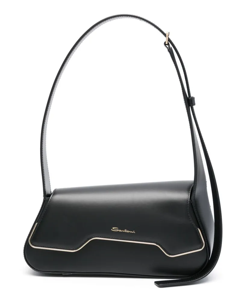 Santoni ThePluto Schultertasche - Schwarz Schwarz