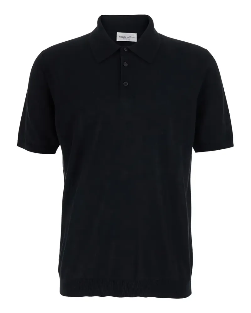 Roberto Collina short-sleeved polo shirt - Schwarz Schwarz