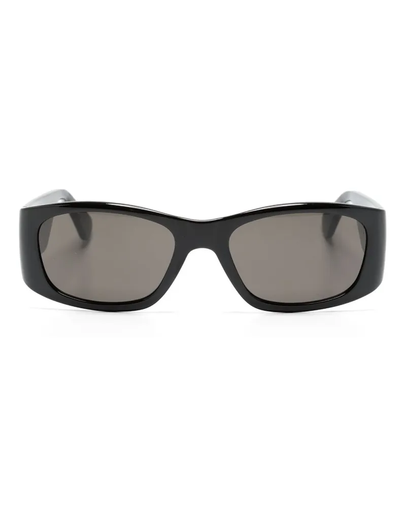 Moschino Sonnenbrille mit eckigem Gestell - Schwarz Schwarz