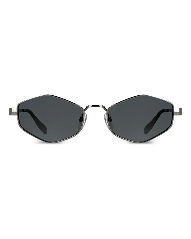 Karl Lagerfeld Sonnenbrille mit geometrischem Gestell - Grau Grau