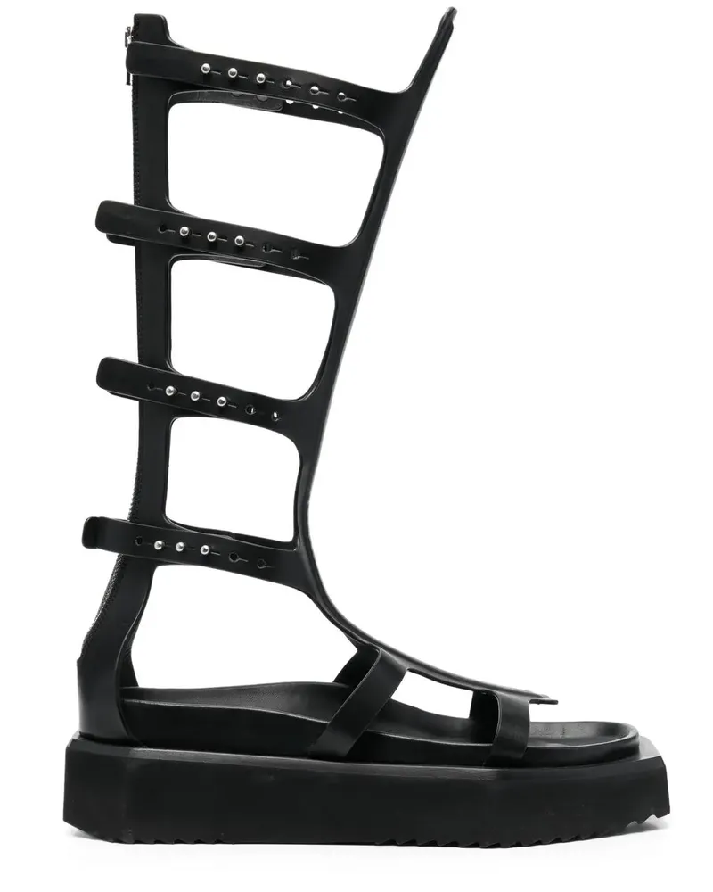 Rick Owens Cyclops Spartan Sandalen - Schwarz Schwarz