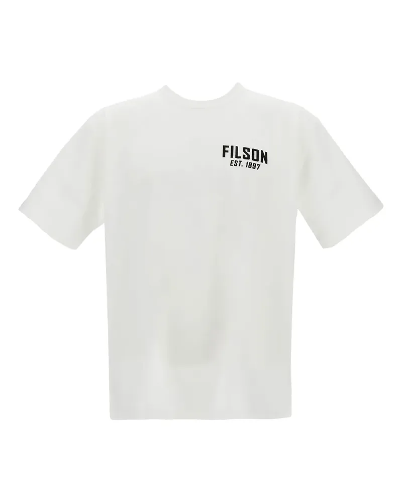 Junya Watanabe T-Shirt mit grafischem Print - Weiß Weiß