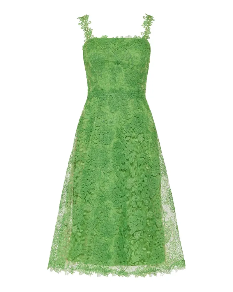 Carolina Herrera New York Hydrangea Midikleid aus Guipure-Spitze - Grün Grün