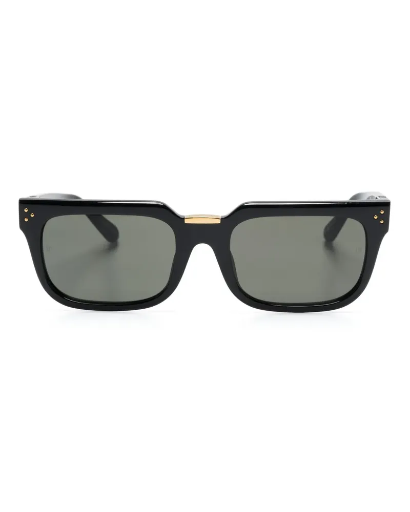Linda Farrow Yoan Sonnenbrille mit eckigem Gestell - Schwarz Schwarz