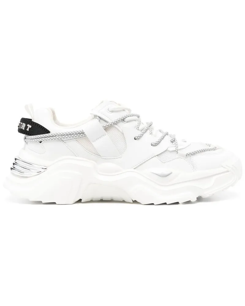 Philipp Plein Sneakers mit Mesh-Einsatz - Weiß Weiß
