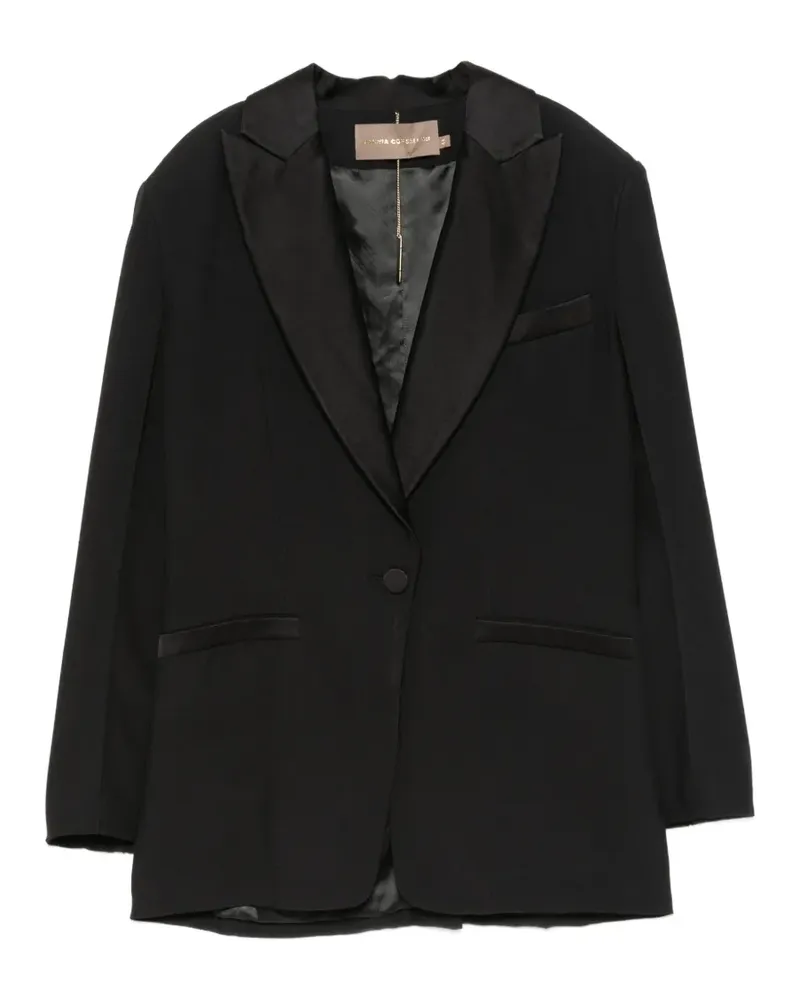 Simona Corsellini peak-lapel single-breasted blazer - Schwarz Schwarz
