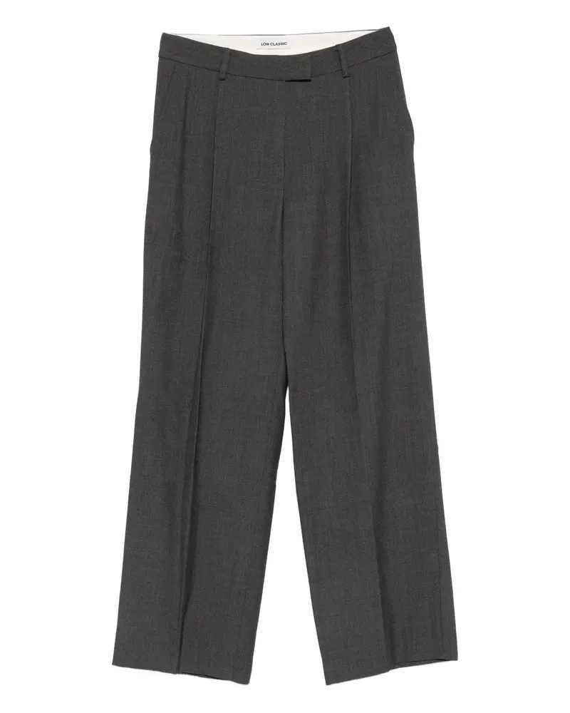 LOW CLASSIC Klassische Bundfaltenhose - Grau Grau