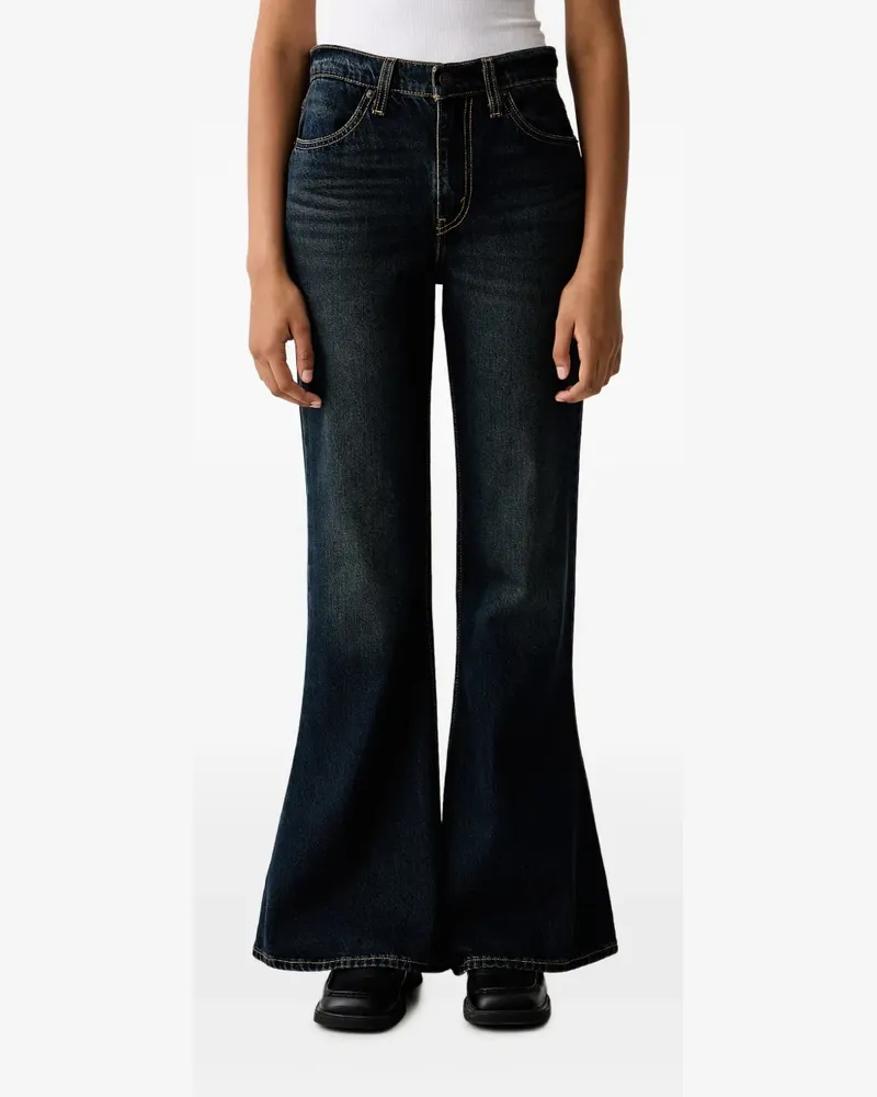 Levi's Schlagjeans mit hohem Bund - Blau Blau