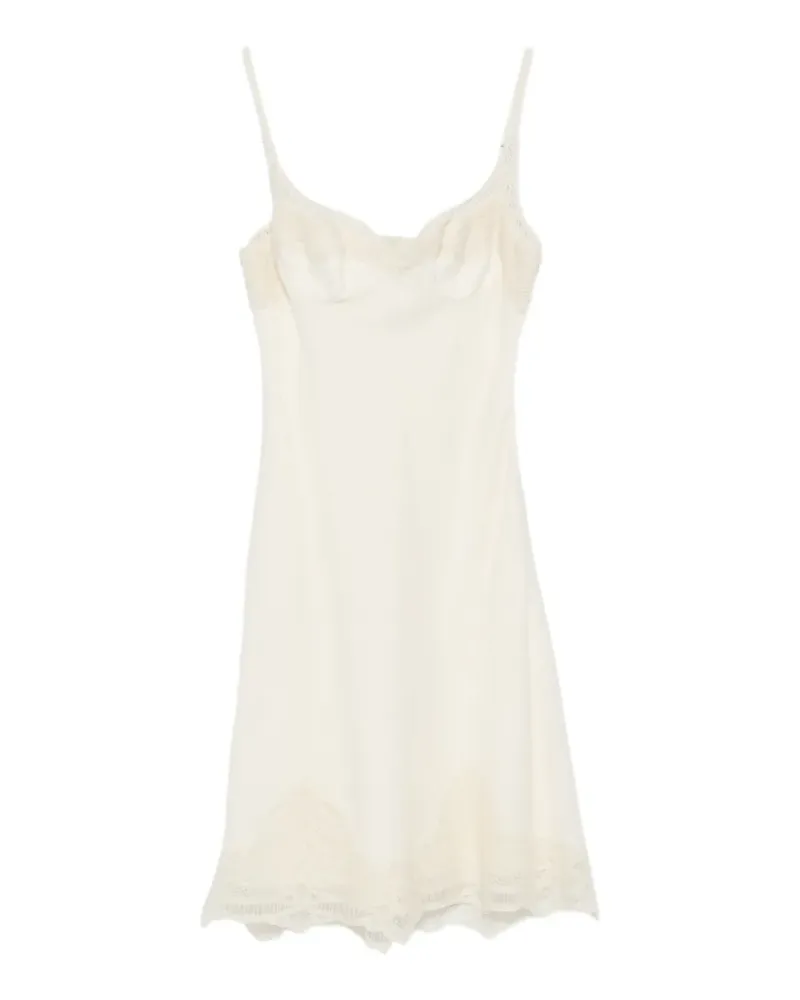 Ermanno Scervino Minikleid mit Spitzenbesatz - Nude Nude