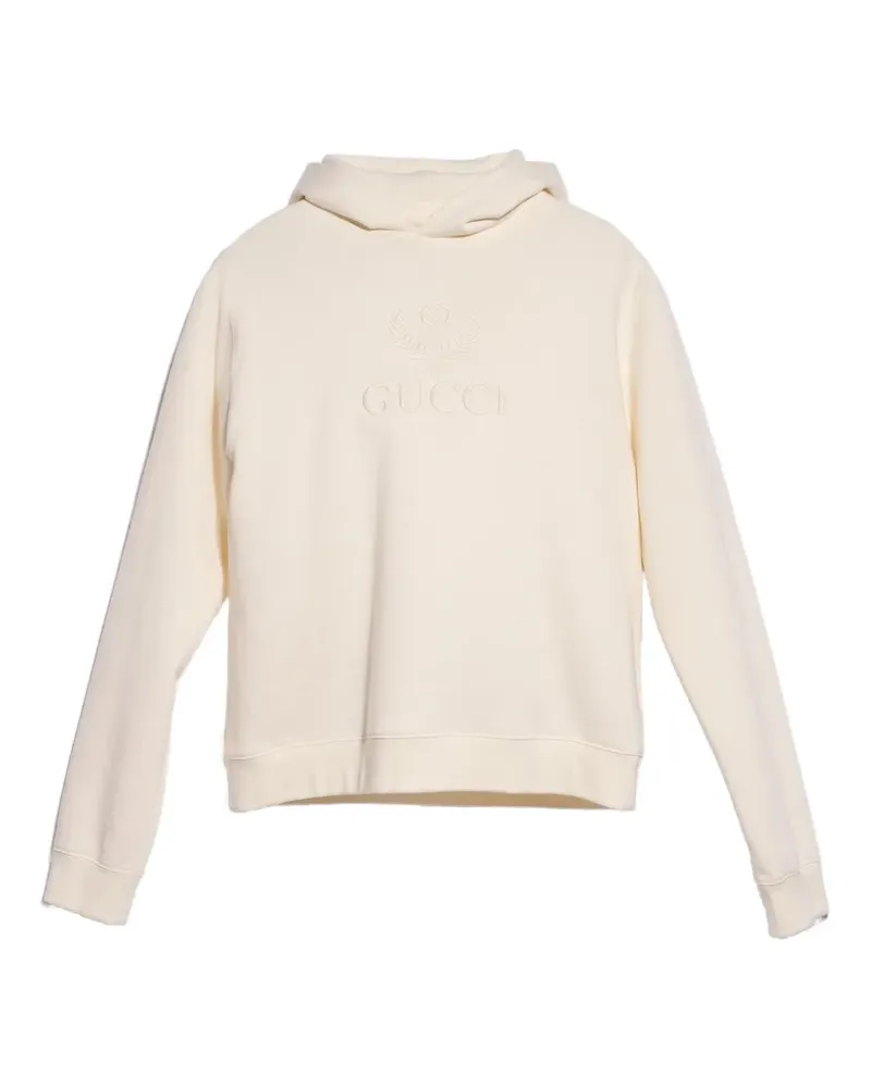 Gucci Sweatshirt aus Kaschmirjersey mit Stickerei - Weiß Weiß