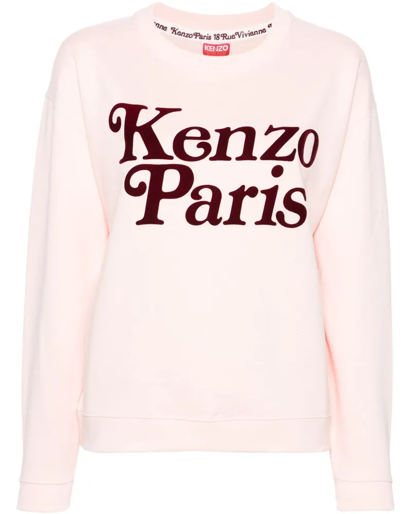 Kenzo Verdy Sweatshirt mit beflocktem Logo - Rosa Rosa