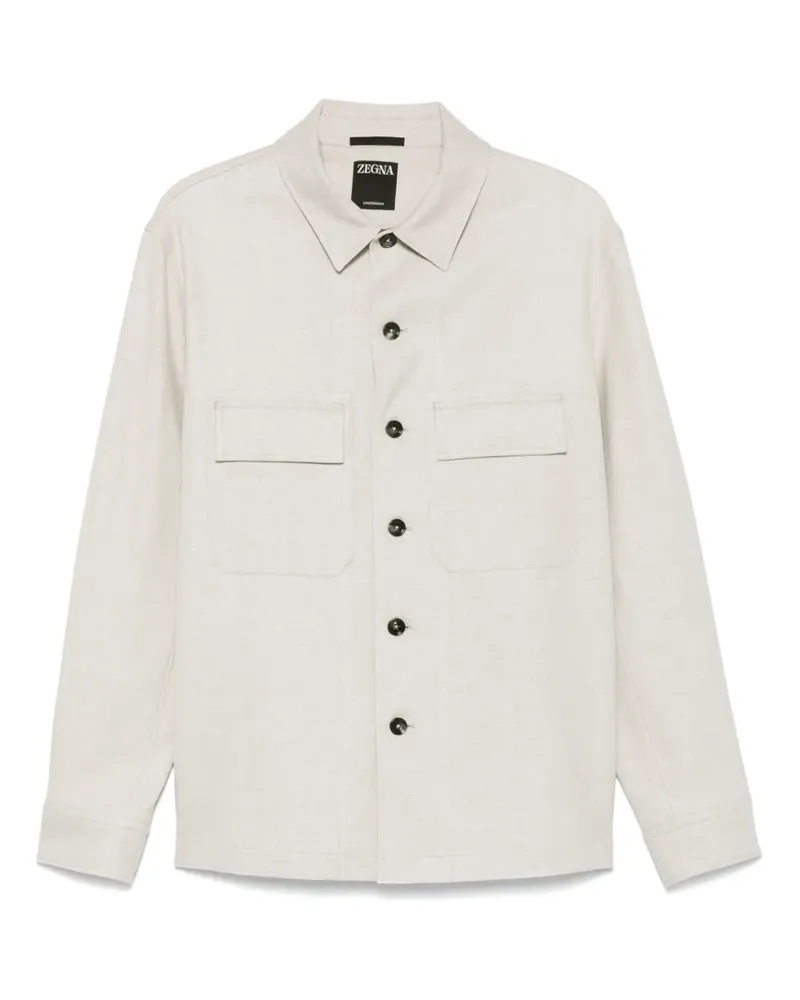 Ermenegildo Zegna Hemd mit Eton-Kragen - Nude Nude