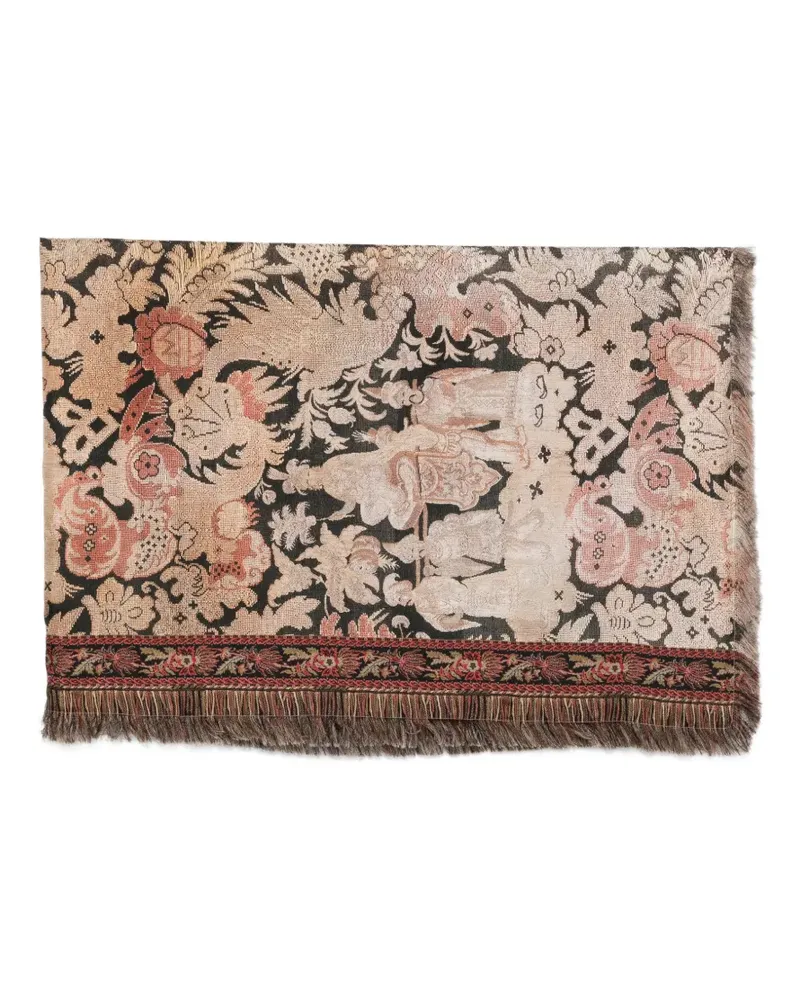 Pierre-Louis Mascia Schal mit Jacquard-Webmuster - Schwarz Schwarz
