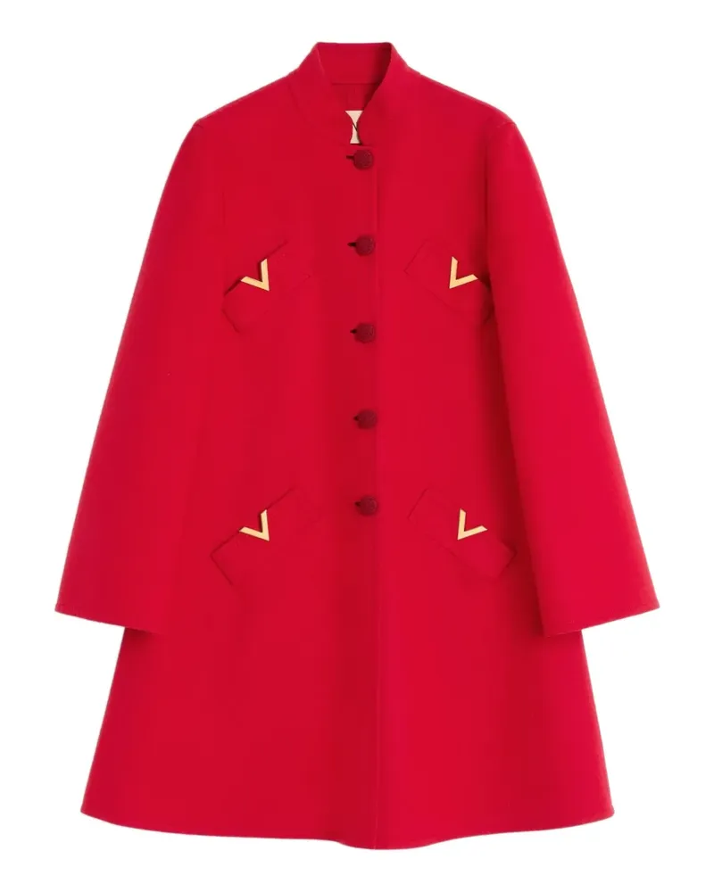 Valentino Garavani VGOLD Mantel mit Knopfleiste - Rot Rot