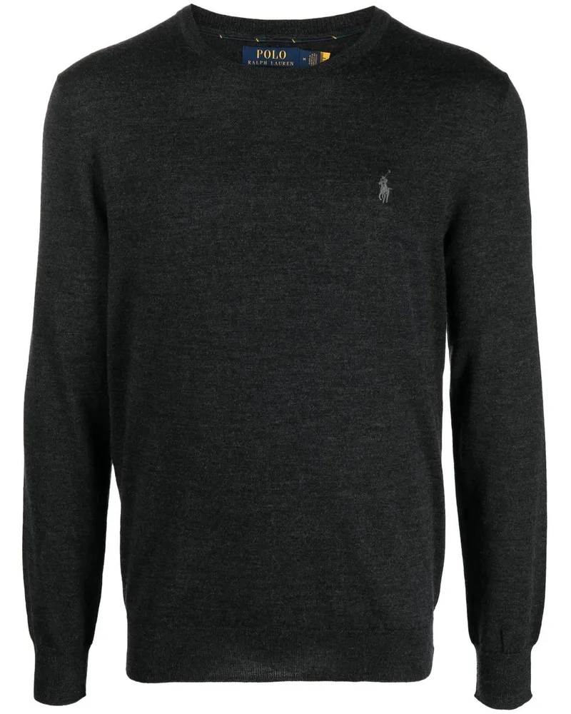 Ralph Lauren Pullover mit Pony-Stickerei - Grau Grau