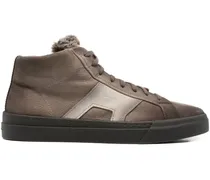 Sneakers aus Shearling - Braun