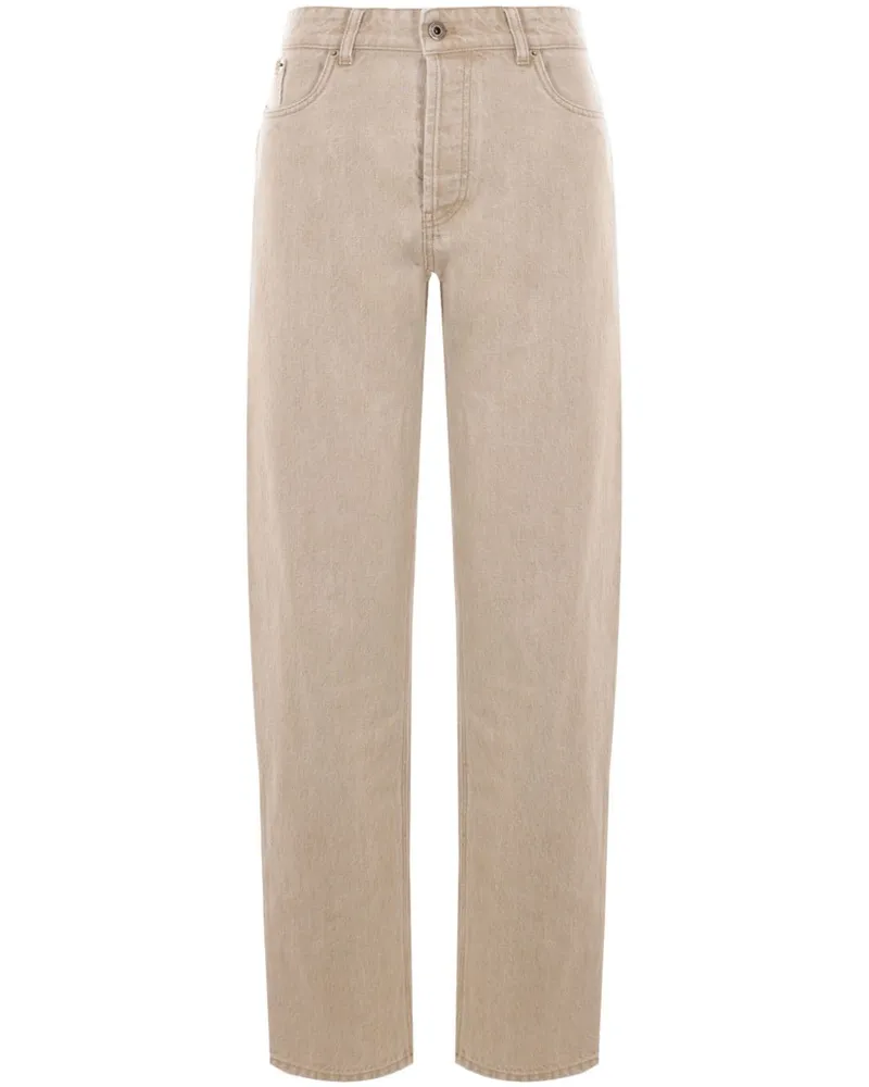 Miu Miu Jeans mit geradem Bein - Nude Nude