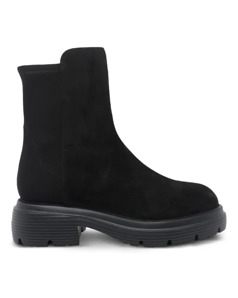 Stuart Weitzman Chelsea-Boots mit Profilsohle - Schwarz Schwarz