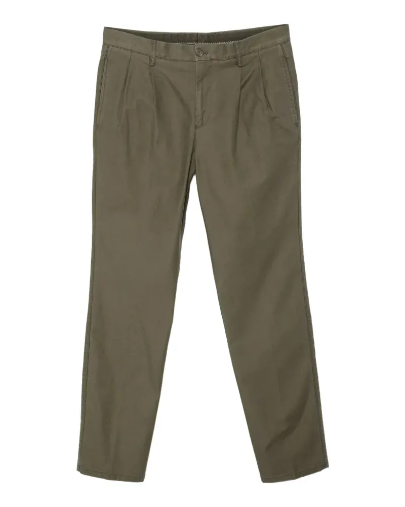 ASPESI Gerade Slim Banana Hose mit Falten - Grün Grün