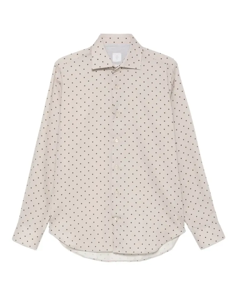 Eleventy Hemd mit Polka Dots - Nude Nude