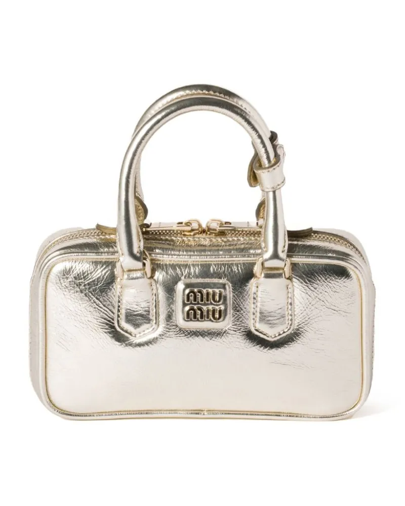 Miu Miu Mini Arcadie Tote Bag - Silber Silber