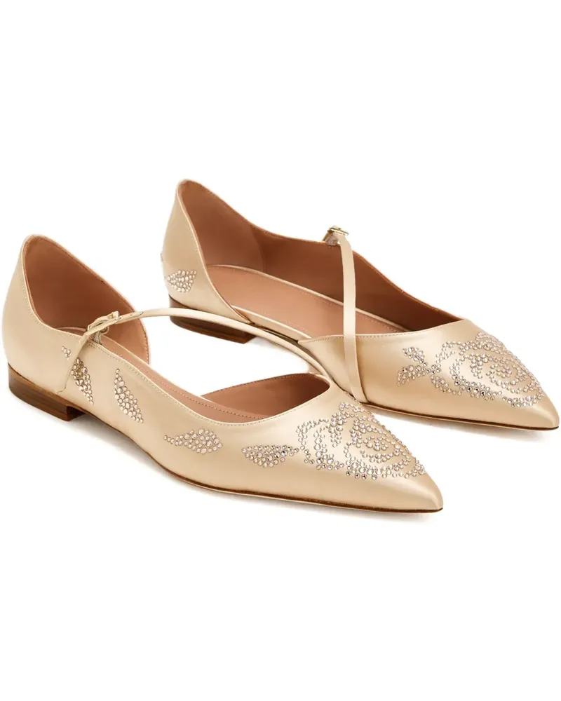 Malone Souliers Spitze Pumps mit Kristallen - PLAPLA PLATINO/PLATINO Plapla