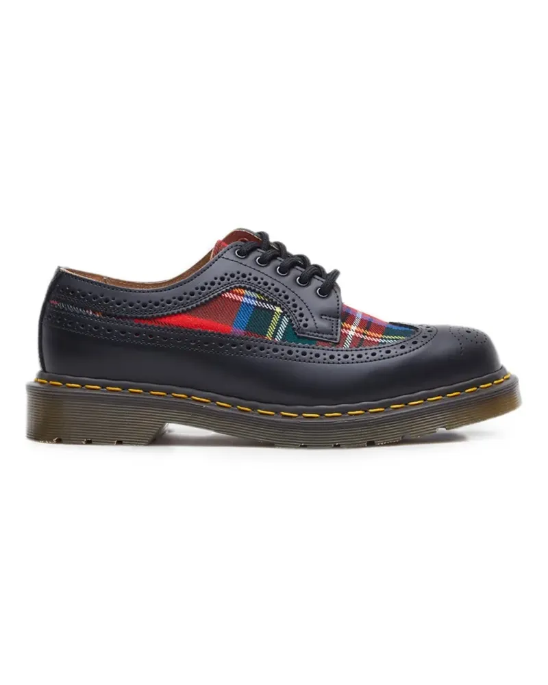 Dr.Martens tartan-panel brogue Derby shoes - Schwarz Schwarz