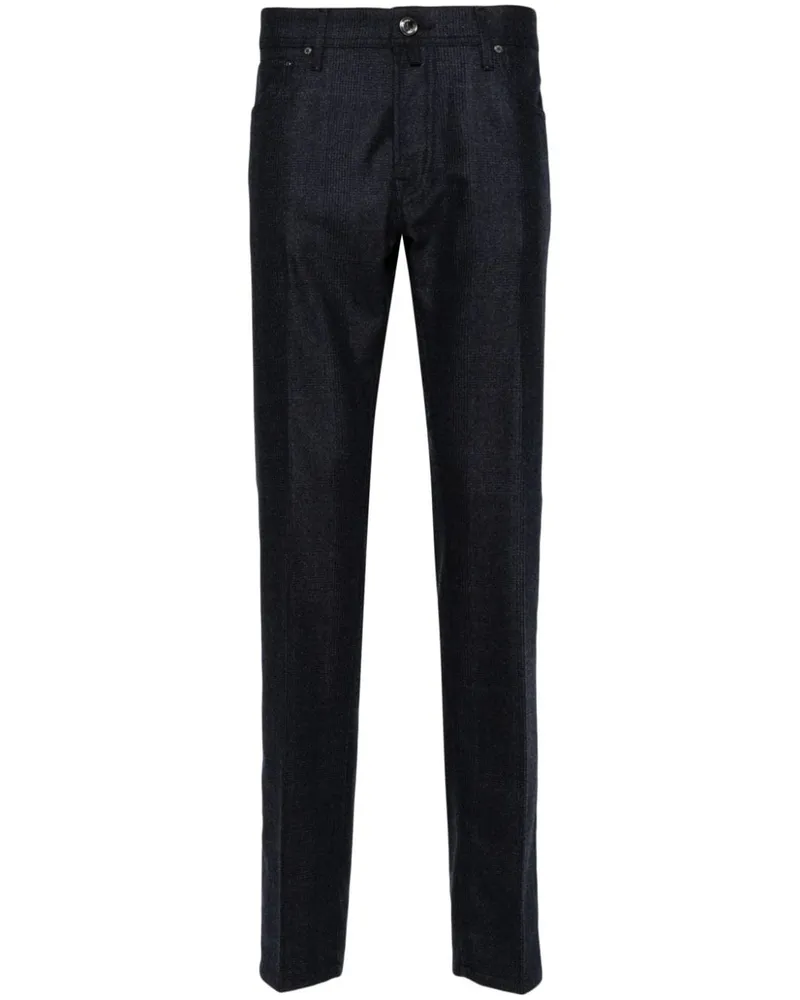 Jacob Cohën Hose mit Prince of Wales-Karo - Blau Blau