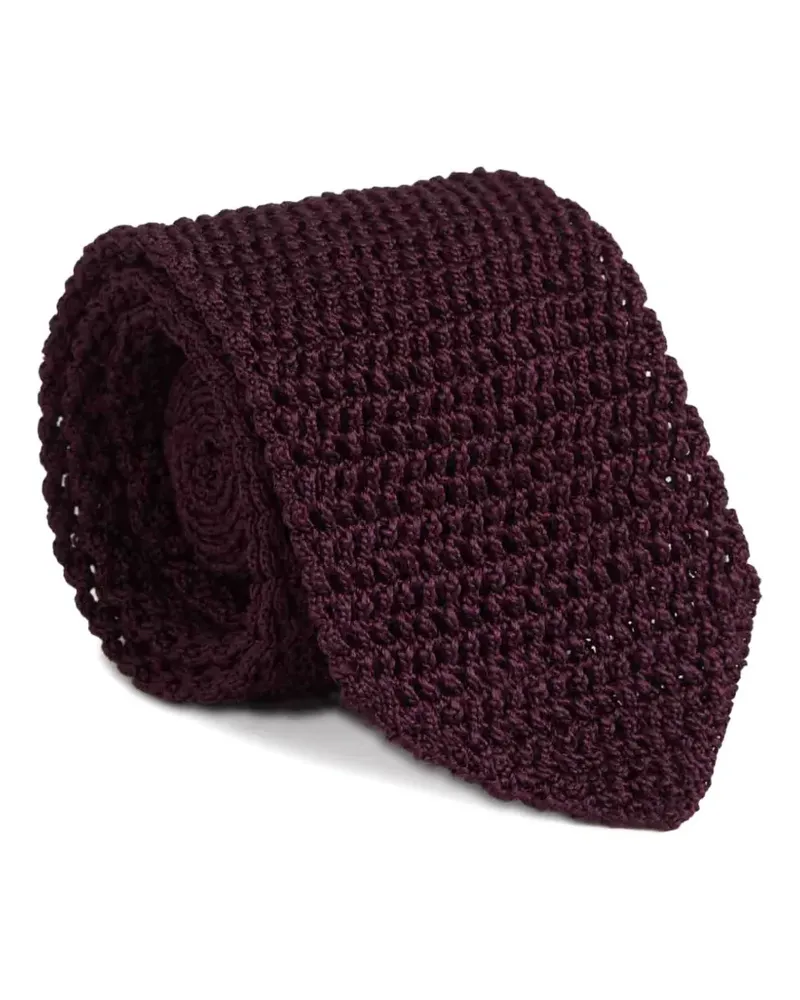 Tom Ford knitted silk tie - Violett Violett