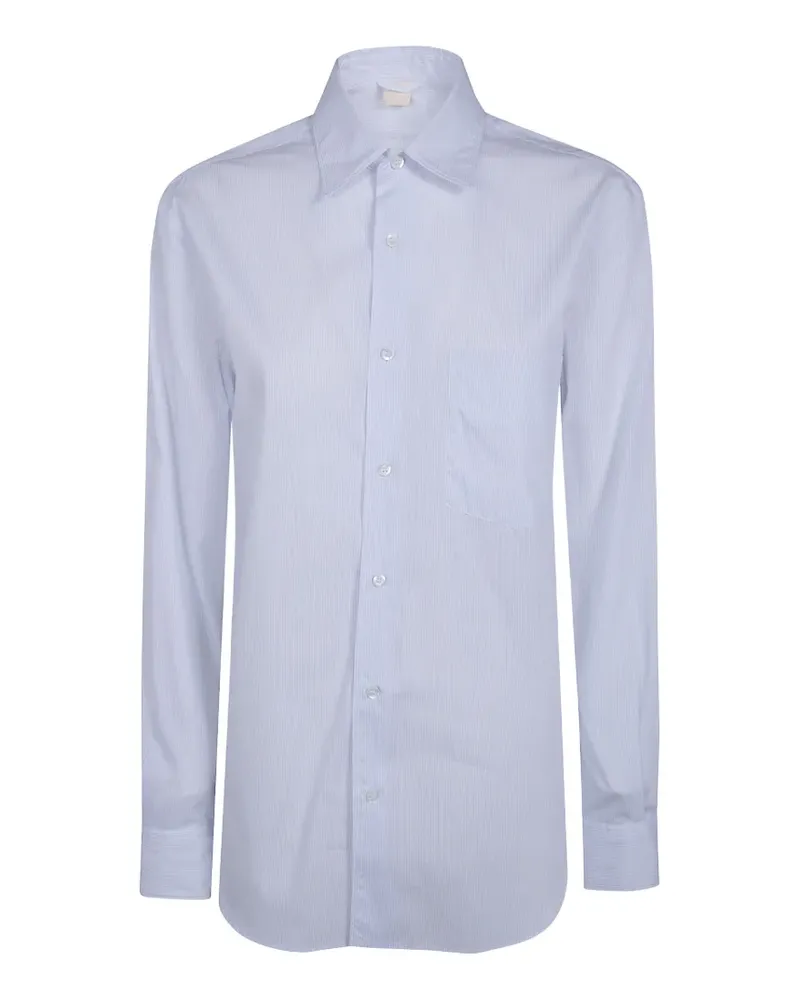 ASPESI striped-pattern cotton shirt - Blau Blau