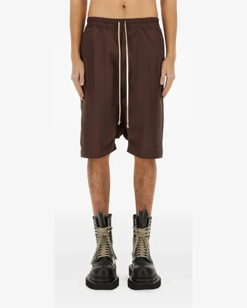 Rick Owens Rick's Pods Shorts mit Kordelzug - Braun Braun
