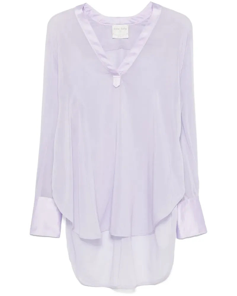 forte_forte Semi-transparente Tunika - Violett Violett