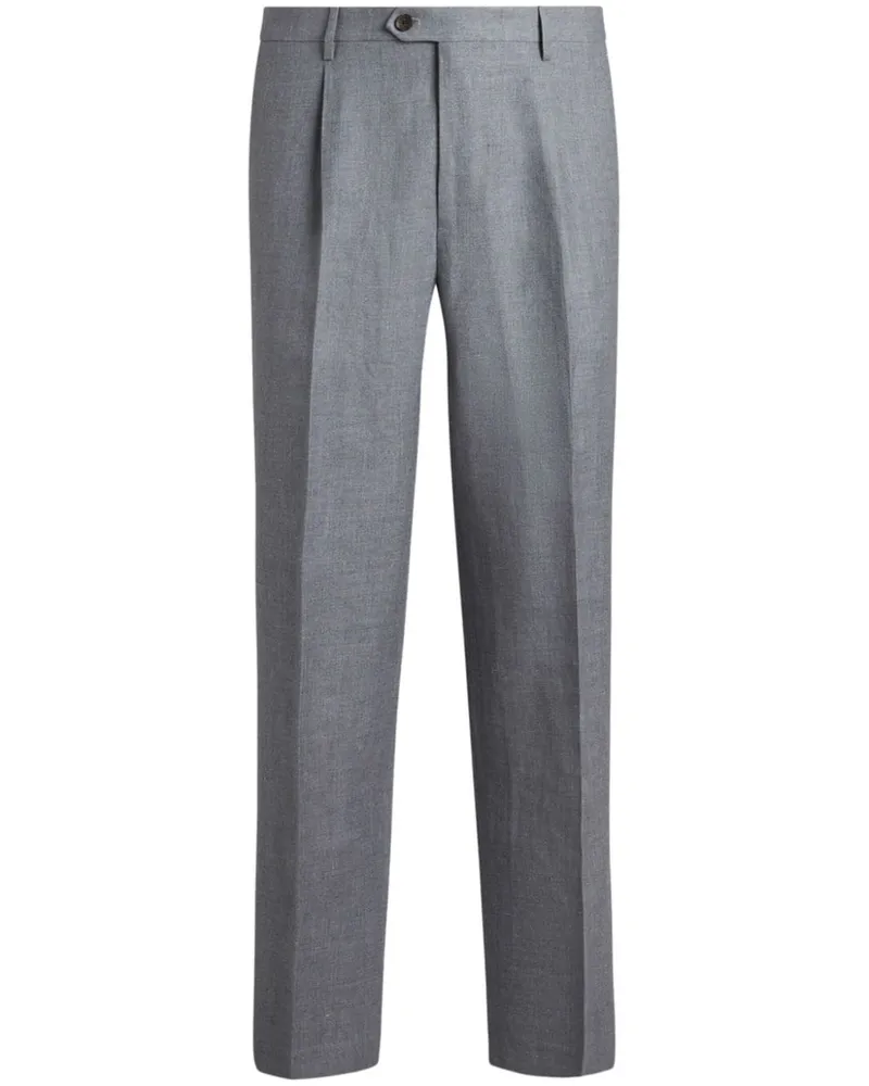 Etro Hose aus Wolle - Grau Grau