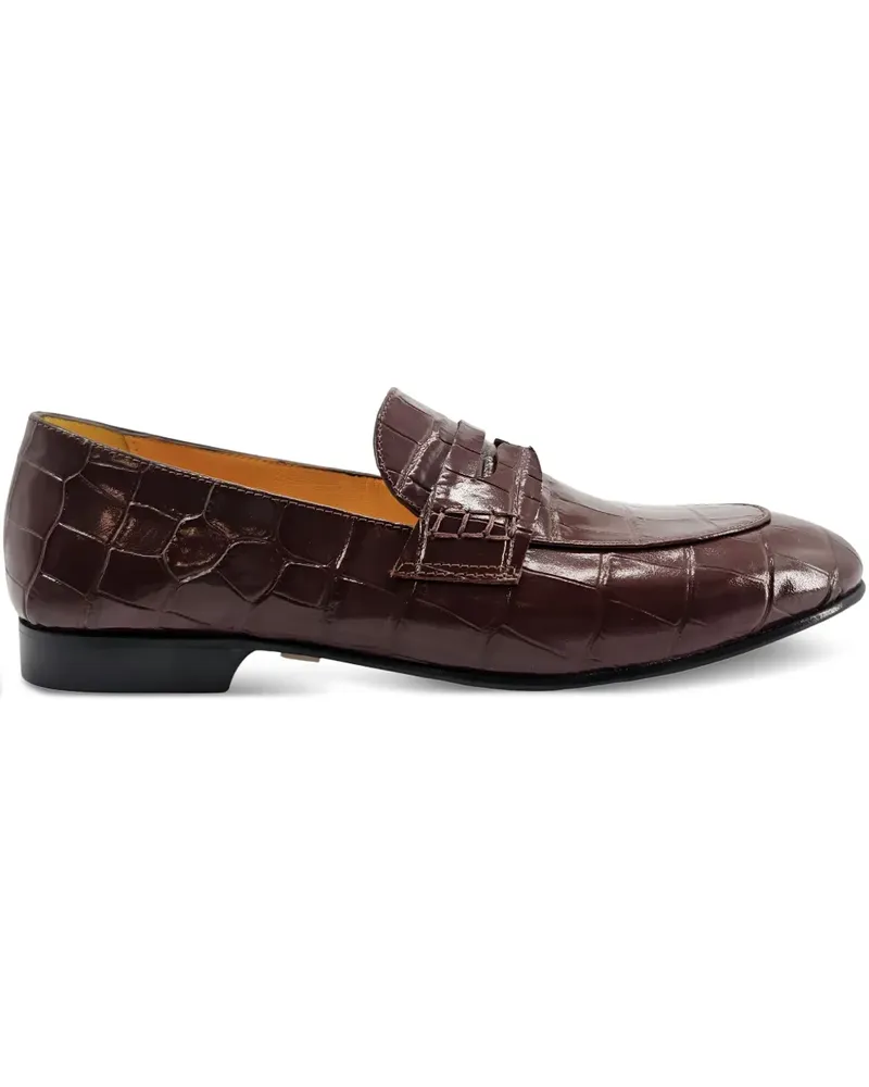 MADISON.MAISON Loafer mit Kroko-Prägung - Rot Rot