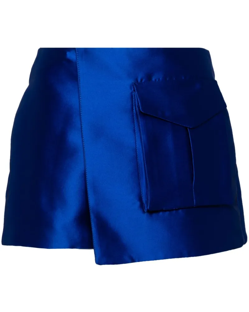 Isabel Sanchís Wickelshorts mit Pattentaschen - Blau Blau