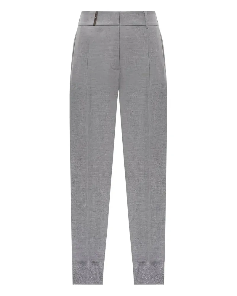 Peserico Hose mit Bundfalten - Grau Grau
