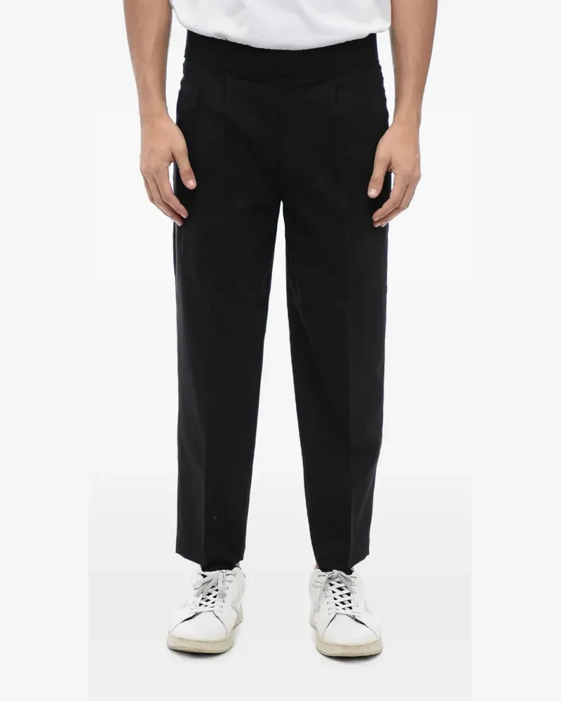 Neil Barrett Plissierte Hose - Schwarz Schwarz