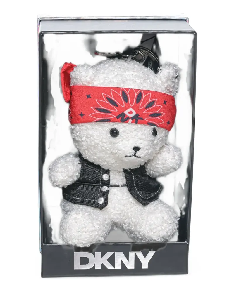DKNY bear-charm keyring - Weiß Weiß
