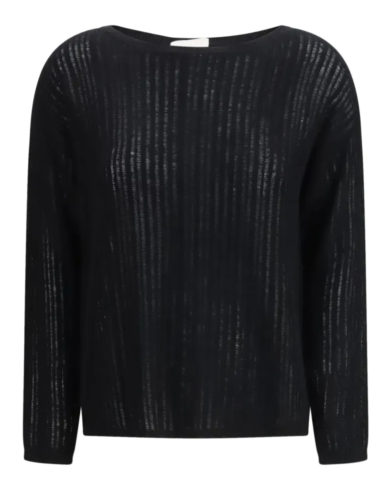 ALLUDE boatneck knitwear - Schwarz Schwarz