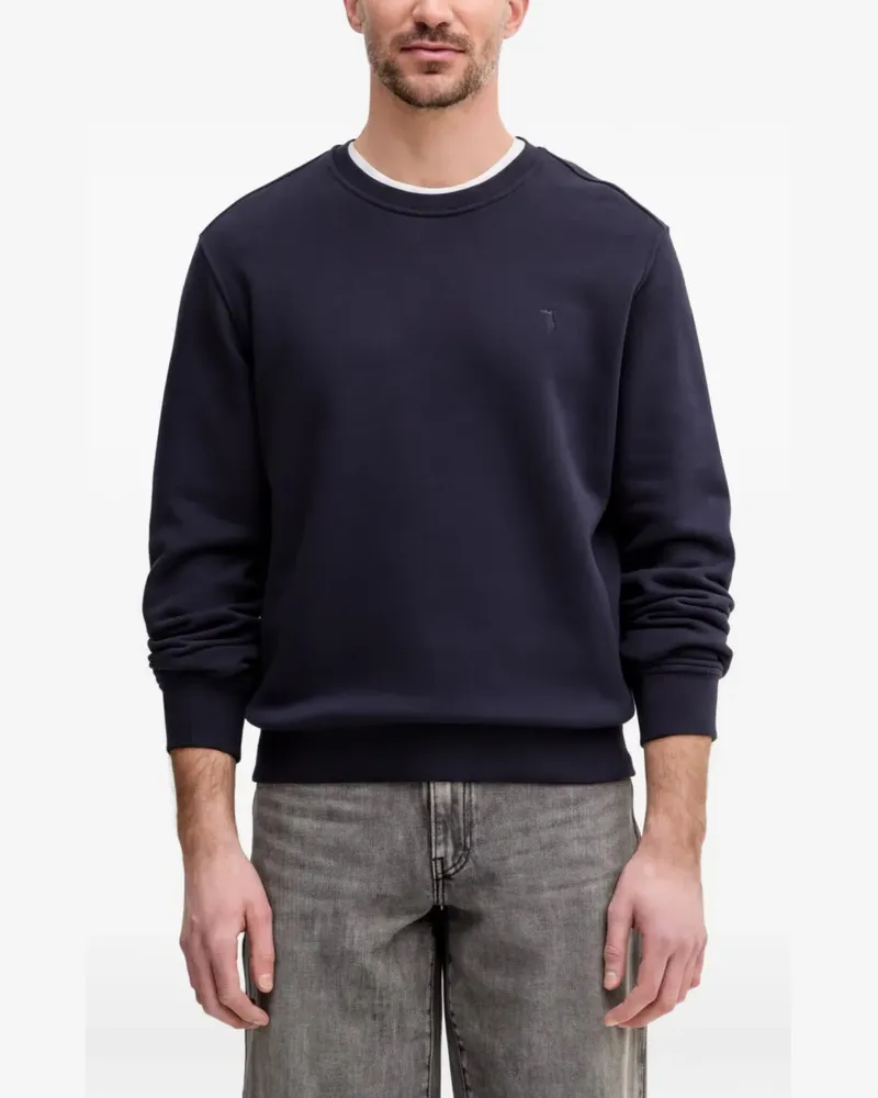 Trussardi Sweatshirt mit Logo-Stickerei - Blau Blau