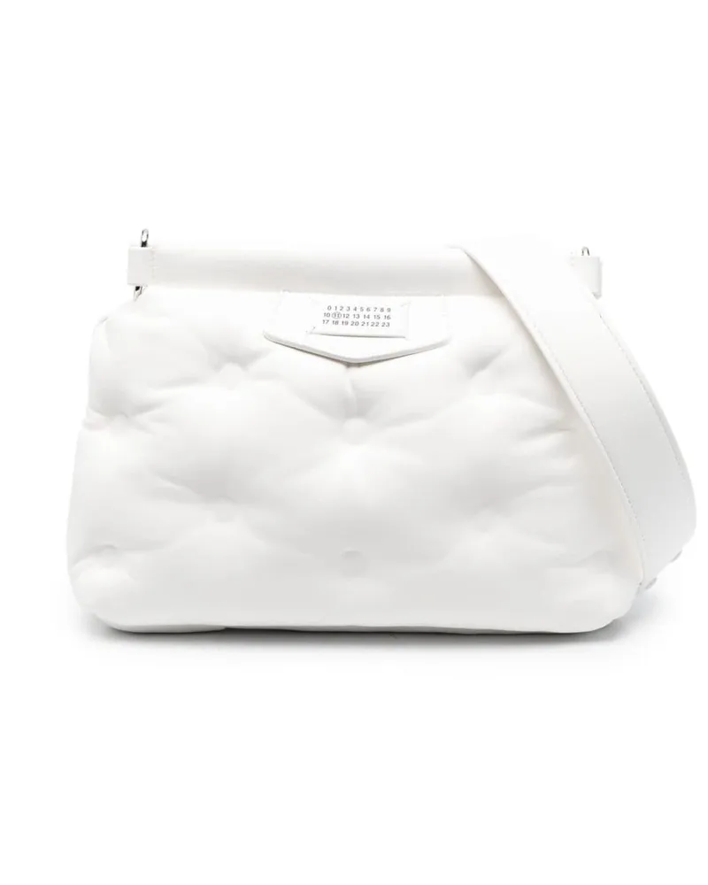 Maison Margiela Kleine Glam Slam Classique Schultertasche - Weiß Weiß