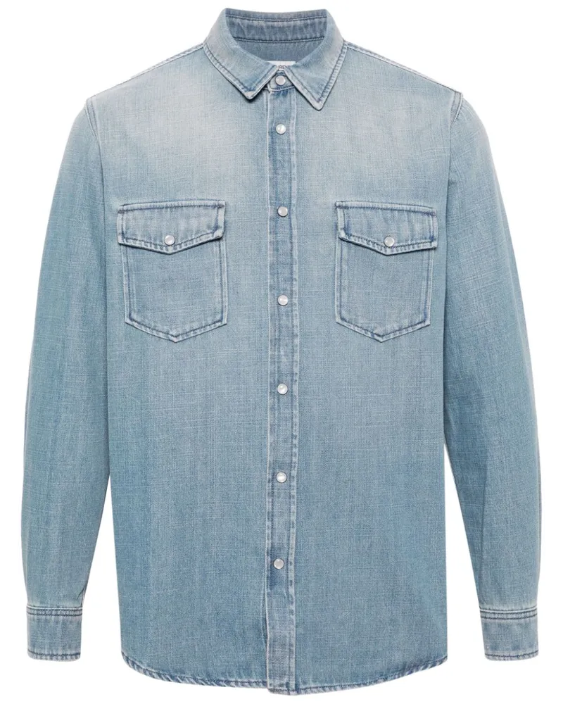 Saint Laurent Jeanshemd mit Druckknöpfen - Blau Blau