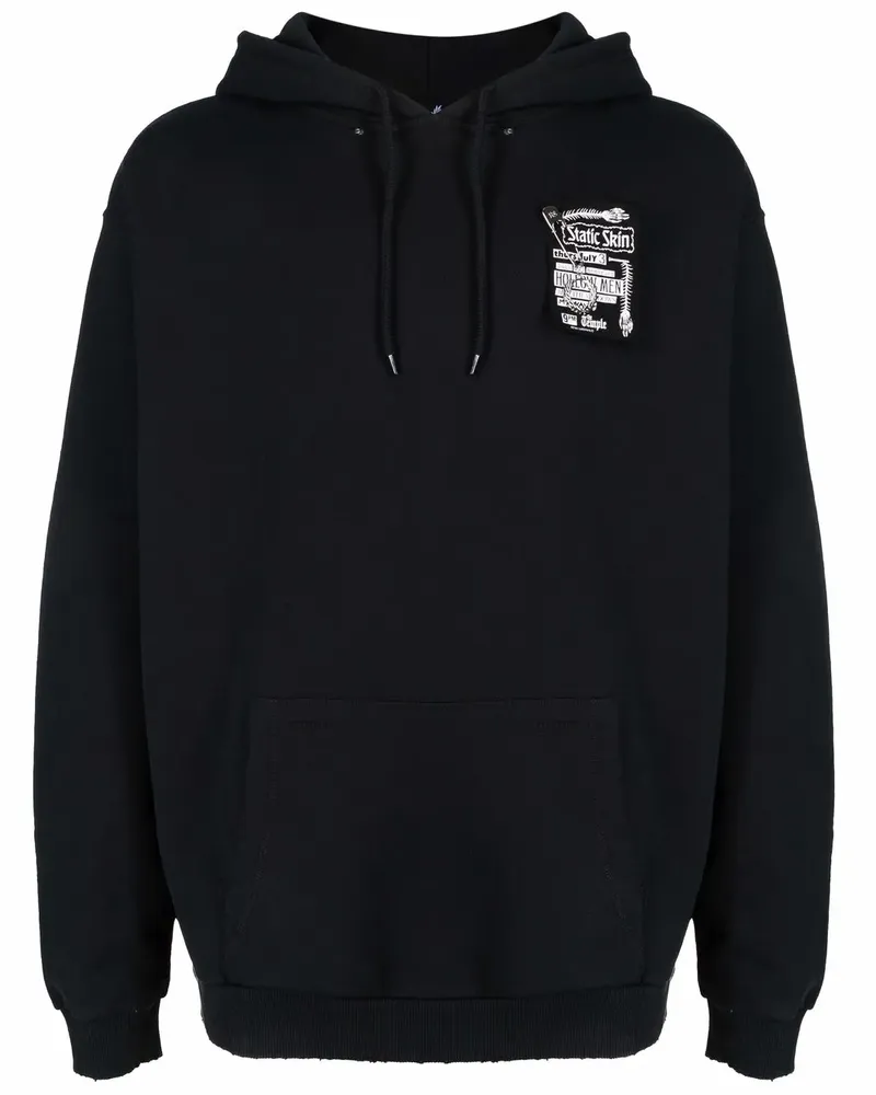 Raf Simons Hoodie mit Patch-Detail - Schwarz Schwarz