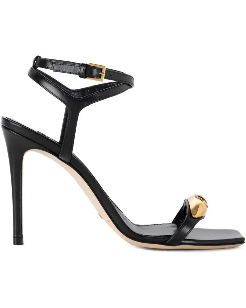Elisabetta Franchi Sandalen mit Knöchelriemen 100mm - Schwarz Schwarz