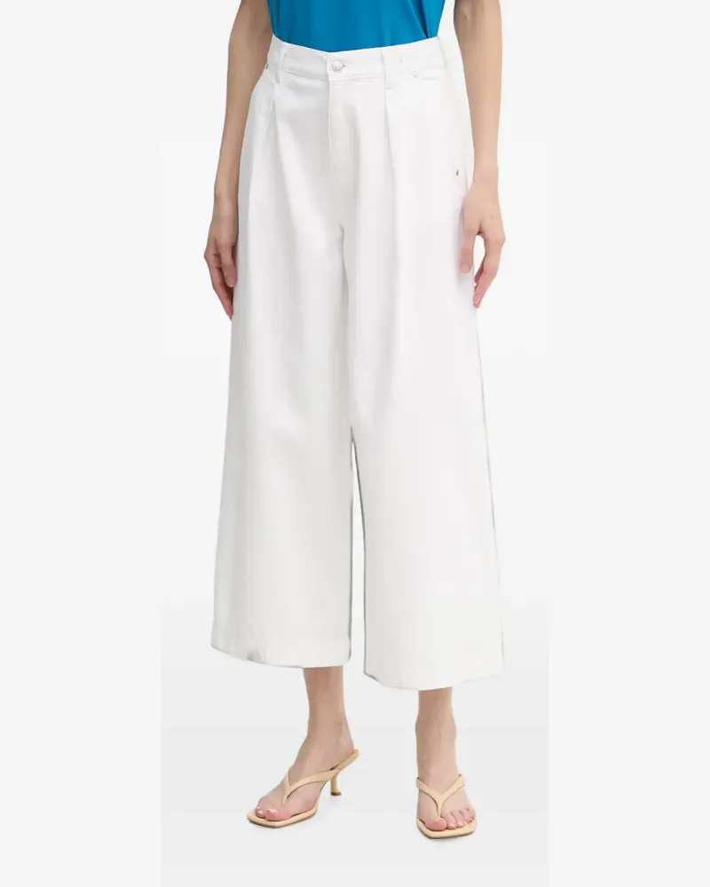 JOOP! Enrica cropped wide-leg jeans - Weiß Weiß